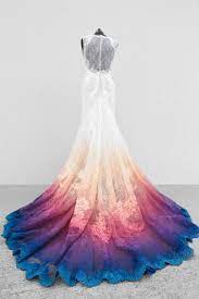 Beach Ombre Blue Wedding Dress Mypic Asia Dye Wedding Dress Gowns Dresses