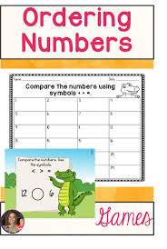 Compare And Order Numbers To Twenty Using Task Cards And Hands On Games The Games And Task Cards Ar Math Centers Kindergarten Elementary Worksheets Task Cards