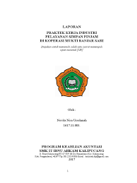 Laporan pkl smk akuntansi pdf. Prakerin Kop Erasi Simpan Pinjam
