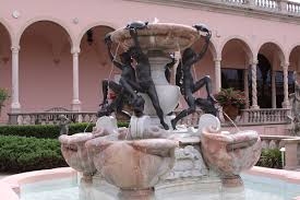 Florida, sarasota, john and mable ringling estate museum of art courtyard statuary, praying boy and fountain of oceanus framed by colorful flowers. Category John And Mable Ringling Museum Of Art Wikimedia Commons
