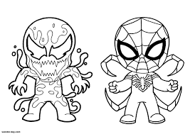 Spiderman vs venom coloring page coloring home spiderman. Venom Coloring Pages Printable Coloring Pages For Boys