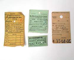 Vintage Train Tickets Railroad Travel Memorabilia Trolley Travel New York Chicago Rr Letterhead Design Lettering Design Vintage Train Ticket