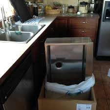new stainless steel apron front sink +