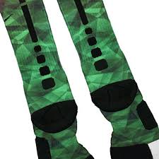 Hulk Green Prism Custom Nike Elite Socks Oregon Ducks Nike Elite Socks Elite Socks Socks