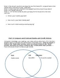 What is the difference between a credit union and a bank? Credit Union Vs Bank Webquest By Business Marketing And Computer Apps
