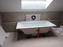 House und dekor galerie > badewanne > badewanne direkt auf estrich. Duschrinnen Und Badewanne Eingebaut Baublog