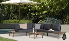Groupon Salon De Jardin Bora Bora En Bois D Acacia Canape Modulable Avec Une Table Basse Prix Groupon 599 90 Canape Modulable Table Basse Salon De Jardin