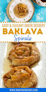 Baklava Spirals Recipe Greek Desserts Creative Dessert Recipes Greek Baklava