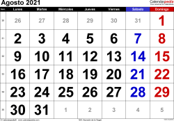A continuación explicamos cómo puedes ubicar las casillas o mesas receptoras y participar en este ejercicio ciudadano en tu estado. Calendario Agosto 2021 Calendarpedia