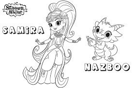 The articles include black and white diagrams of beautiful princesses in their long gowns. Shimmer And Shine Coloring Pages 100 Pictures Free Printable