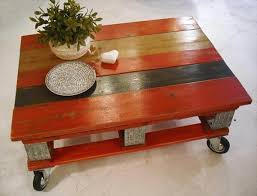 Diy lift top pallet coffee table. Red Pallet Coffee Table With Instructions