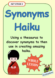 Synonyms And Haiku Poetry Lessons Powerpoint Lesson Writing Resources