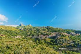 Abitanti 1753 (1000 nel borgo). Landscape Of Nebrodi Mountains Italy Sicilia Novara Di Sicilia Scenic View Outdoors Stock Photo 194921194