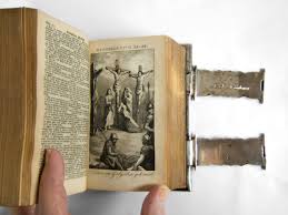 Dutch Bible With Silver Clasps And Mounts 1857
