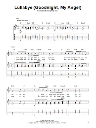 Lullabye Goodnight My Angel By Billy Joel Solo Guitar Guitar Instructor