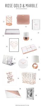 Beautiful Rose Gold Marble Office Accessories Seaside Creative Blog Rose Gold Bedroom Marble Interior Rose Gold Rooms