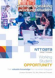 It recruiter, frontend developer, process control system developer și altele! Working Student Opportunity At Nttdata Romania Ntt Data Romania Sa