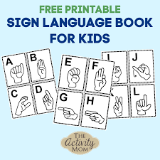 American sign language poster, asl alphabet, printable wall art, . The Activity Mom Language Alphabet Book For Kids Free Printable The Activity Mom