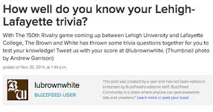 When it's offered by anyone, it's an enticing offer, but it's not always the best strategy a business can take, especially if the offer comes from a friend. Quiz How Well Do You Know Your Lehigh Lafayette Trivia The Brown And White
