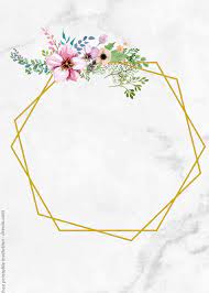 Pikbest has 229605 watercolor flower design images templates for free. Free Vintage Floral Watercolor With Marble Invitation Templates Free Watercolor Flowers Floral Watercolor Flower Frame