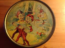 vintage elf tin alte dosen schachteln