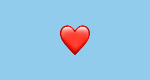Emoji meaning a classic love heart emoji, used for expressions of love. Red Heart Emoji
