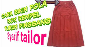 Pola rok lipit hadap keliling. Cara Mudah Menjahit Rok Rempel Anak Dan Membuat Pola Rok Rempel By Alis Sewing Class