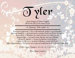 Tyler Name And Meaning Names With Meaning Tyler Name Name Quotes