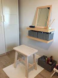 After Seeing A Lot Of Ideas In Pinterest I Have Tried To Build My Own Minimal Dressing Ta Wall Shelves Bedroom Floating Shelves Living Room Shelves In Bedroom