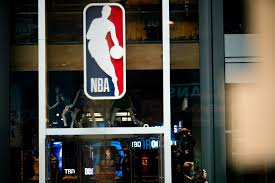 Nba logo, 2017u201318 nba season los angeles lakers brooklyn nets logo basketball, nba background, blue, text png. No Plans To Change Iconic Nba Logo Silver