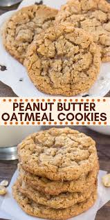 Peanut Butter Oatmeal Cookies Recipe Easy Cookie Recipes Peanut Butter Oatmeal Cookies Peanut Butter Cookie Recipe