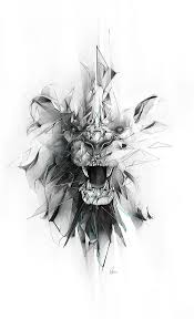Unique Lion Art Design Geometric Lion Lion Tattoo Tattoo Designs