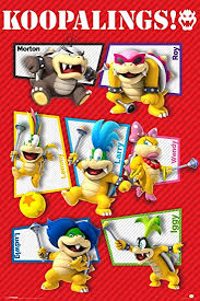 How to draw super mario bros koopalings 253 drawing coloring pages videos for kids please subscribe. Amazon Com Pyramid America Super Mario Koopalings Video Game Gaming Cool Wall Decor Art Print Poster 24x36 Posters Prints