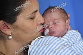 Brook Wilson with her baby Tyler De Ruyscher