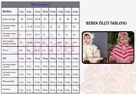 3 ay ve 6 yas arasi beden olcu tablosu merhabalar arkadaslar sizlerden en cok istek gelen bebek ve cocuk 3 yas ile 6 yas arasi beden bebek orgu bebek elbisesi