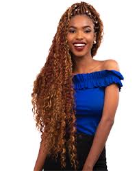 The braids have been styled to drape one shoulder in intricate hanging loops. Braids Styles Amazing African Hair Braiding Styles Darling