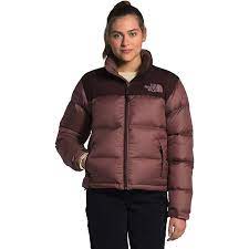The North Face Women S Eco Nuptse Jacket Large Marron Purple Root Brown North Face Puffer Jacket North Face Women Brown Puffer Jacket