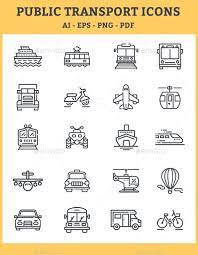 Public Transport Icons Icon Public Transport Transportation