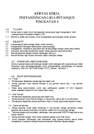 Kertas kerja dan contoh kertas kerja perniagaan. Doc Kertas Kerja Pertandingan Liga Petanque Tingkatan 6 Syafid Iskandaruddin Academia Edu