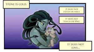 Heart In The Stone Medusa And The Blind Baby An Animated Comic Youtube Greek Mythology Art Medusa Story Greek And Roman Mythology