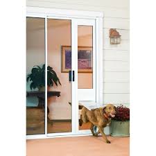 Close the sliding door against the pet door to make sure that there are no gaps. Endura Flap Thermo Panel Medium Flap Sliding Glass Door Pet Door Walmart Com Walmart Com