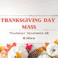 Thanksgiving Day Mass - 8:00 AM — Holy Apostles Catholic Church & Preschool