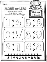 More Than Or Less Than Worksheets Practice This Common Core Standard For Kindergarte Kindergarten Math Units Common Core Math Kindergarten Kindergarten Math