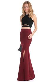 Derin Yirtmac Balik Model Etek Bordo Etek Deri Balik