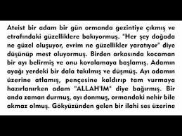 Ateist Bir Adam Bir Gun Ormanda Gezintiye Cikmis Ve Etrafindaki Guzelliklere Bakiyormus Her Sey Dogada Ne Guzel Olusuyor Evrim Komik Fikralar Komik Youtube