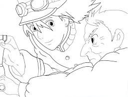 Howls Moving Castle Lineart By 1fanofgaara123 Coloring Books Ghibli Art Coloring Pages
