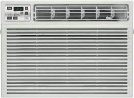 Ge Aee12dt 11 800 Btu Room Air Conditioner With 11 000 Heating Btu 270 Cfm 11 0 Ceer 2 Pts Hr Dehumidification Capacity Electronic Digital Thermostat With Remote And Energy Saver Feature