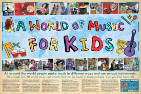 A World Of Music For Kids Poster Give Away Seek And Find 30 Different World Music Instruments What Fun Teaching Music Ideas Music For Kids Teaching Fun
