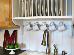 Do you ever have projects. Remodelaholic Upgrade Cabinets By Building A Custom Plate Rack Shelf