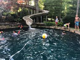 Custom Pool Slides Fiberglass Residential Water Slides Dolphin Waterslides